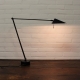 Hala wand/bureaulamp met glas venster, 70/80 er jaren