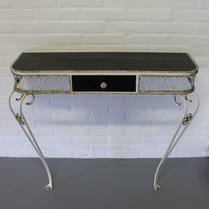 Vintage jaren 60 metalen sidetable 82 x 86