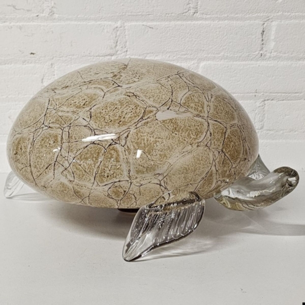 Murano kristallen schildpad. Groot formaat. Lengte 40 cm