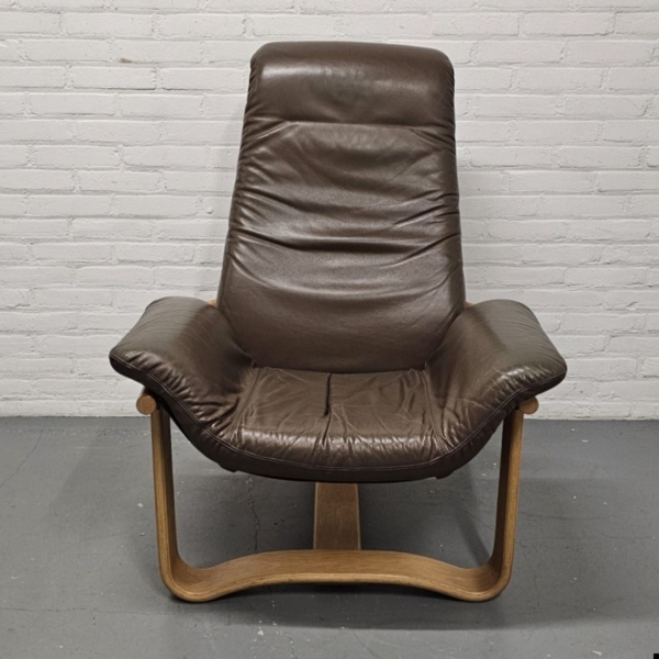 Westnofa Furniture Vestlandske leren fauteuil, model Mantra - Afbeelding 2