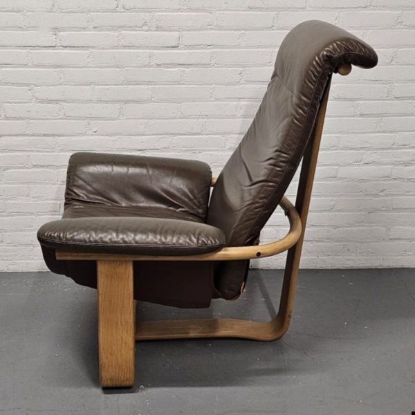 Westnofa Furniture Vestlandske leren fauteuil, model Mantra - Afbeelding 3