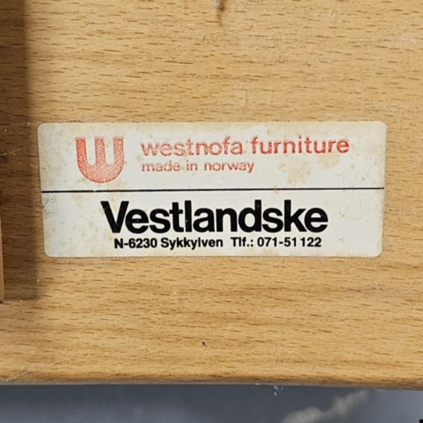 Westnofa Furniture Vestlandske leren fauteuil, model Mantra - Afbeelding 7