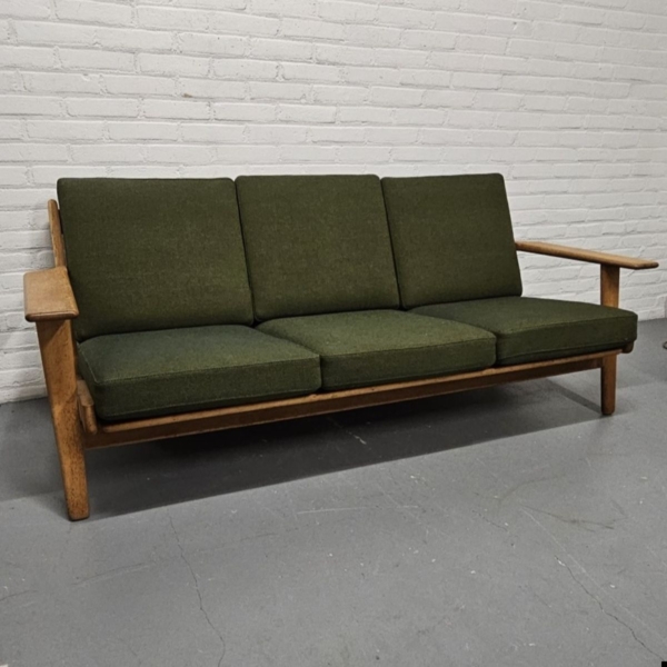 Hans J. Wegner 3-zits bank GE-290 vervaardigd voor Getama. Lengte 180 cm - Afbeelding 2