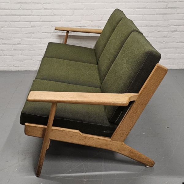 Hans J. Wegner 3-zits bank GE-290 vervaardigd voor Getama. Lengte 180 cm - Afbeelding 3