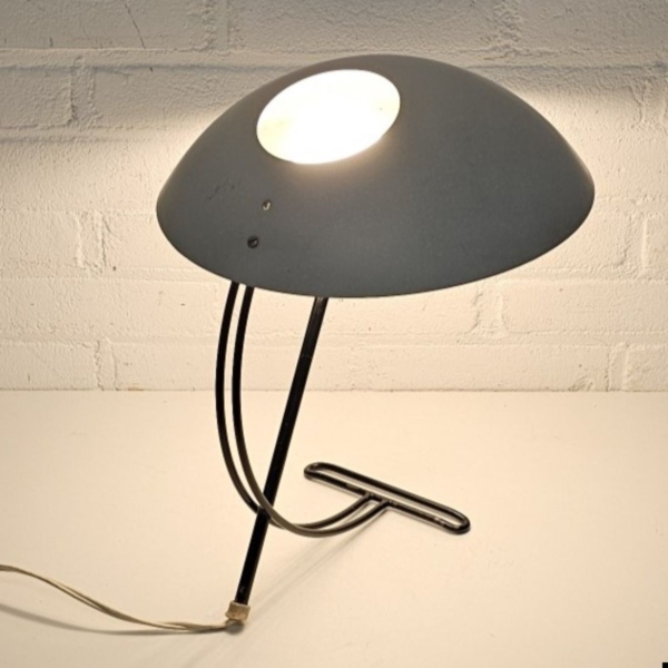 Metalen Louis Kalff Philips bureaulamp, 50er jaren - Afbeelding 4