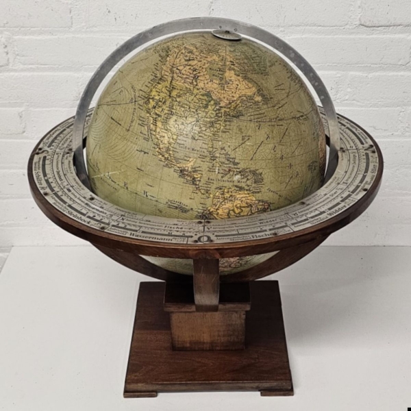 Prachtige globe 'Columbus Erdglobus' in Art Deco standaard. Hoogte 50 cm - Afbeelding 5